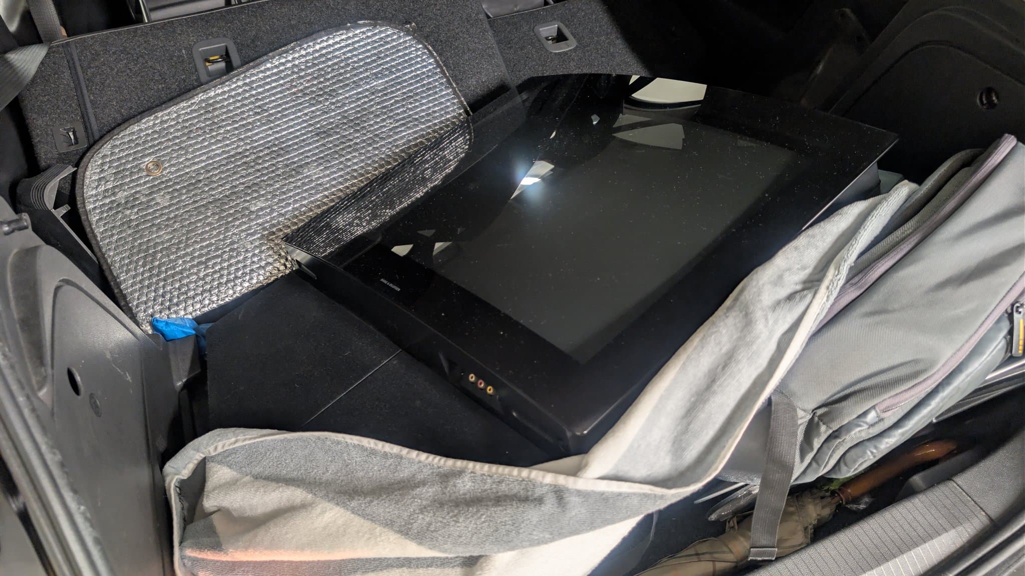 Bang & Olufsen Beovision 1 CRT interior showing burnt X2 safety capacitor damage after smoke incident repair investigation.